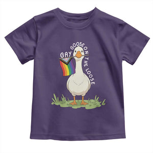 Silly Goose LGBTQ Rainbow Toddler T Shirt Funny Gay Pride Month