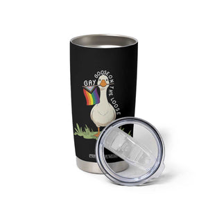 Silly Goose LGBTQ Rainbow Tumbler Cup Funny Gay Pride Month