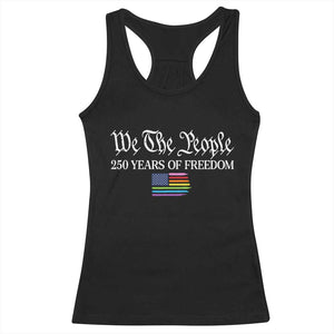 We The People Means Everyone Racerback Tank Top LGBTQ Gay Pride Rainbow Flags TS14 Black Print Your Wear