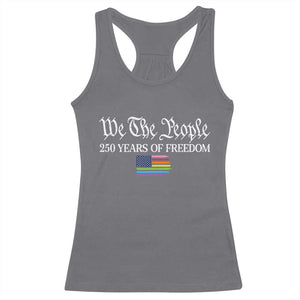 We The People Means Everyone Racerback Tank Top LGBTQ Gay Pride Rainbow Flags TS14 Charcoal Print Your Wear