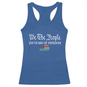 We The People Means Everyone Racerback Tank Top LGBTQ Gay Pride Rainbow Flags TS14 Royal Blue Print Your Wear