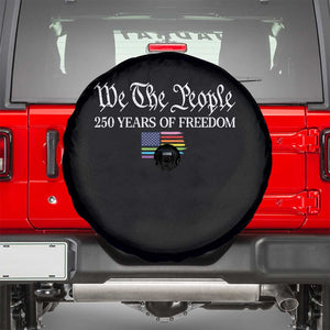 We The People Means Everyone Spare Tire Cover LGBTQ Gay Pride Rainbow Flags TS14 Black Print Your Wear