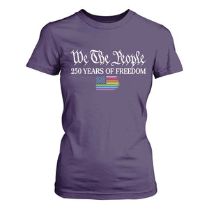 We The People Means Everyone T Shirt For Women LGBTQ Gay Pride Rainbow Flags TS14 Purple Print Your Wear