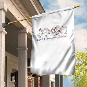 Silly Goose 4th of July Garden Flag Honk If You Love Freedom TS14 Print Your Wear