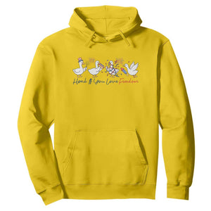 Silly Goose 4th of July Hoodie Honk If You Love Freedom TS14 Daisy Print Your Wear