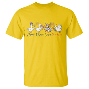 Silly Goose 4th of July T Shirt Honk If You Love Freedom TS14 Daisy Print Your Wear