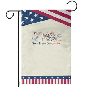 Silly Goose 4th of July Patriotic Garden Flag Honk If You Love Freedom