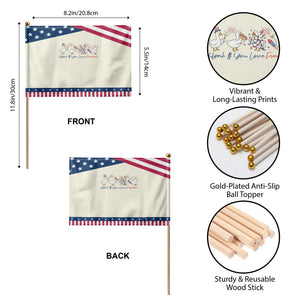 Silly Goose 4th of July Patriotic Handheld Flag Honk If You Love Freedom