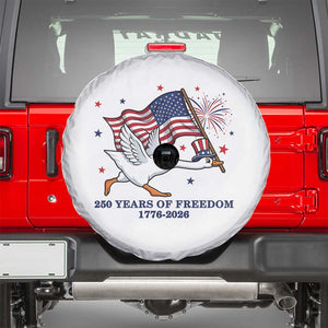 Freedom 250th Anniversary Spare Tire Cover Funny 4th Of July Silly Goose TS14 White Print Your Wear