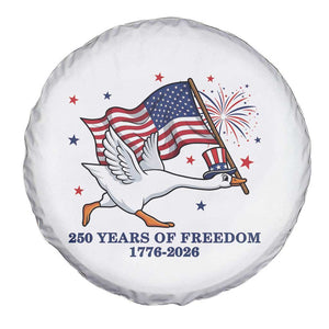 Freedom 250th Anniversary Spare Tire Cover Funny 4th Of July Silly Goose TS14 Print Your Wear