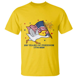 Freedom 250th Anniversary T Shirt Funny 4th Of July Silly Goose TS14 Daisy Print Your Wear