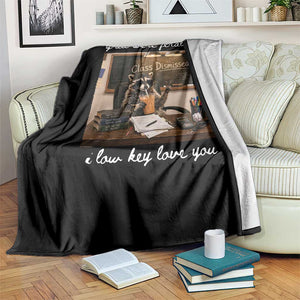 Last Day of School Teacher Feral Raccoon Throw Blanket Funny End of Year Summer Break Gift TS14 Print Your Wear