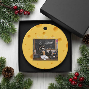 Funny Raccoon Graduation Ceramic Ornament I Live Here Now TS14 1pc Yellow Cheese Print Your Wear