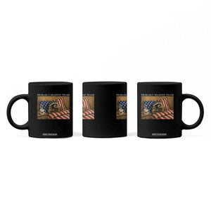 Probably Reading Trash Racoon Coffee Mug Funny Racoon Book Lover 4th of July TS14 Print Your Wear