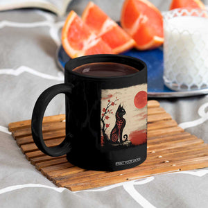 Kawaii Anime Cat Japanese Cherry Blossom Coffee Mug TS14 Print Your Wear