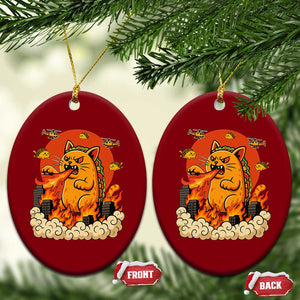 Tacocat Monster Ceramic Ornament Funny Cats Taco Lovers TS14 Print Your Wear
