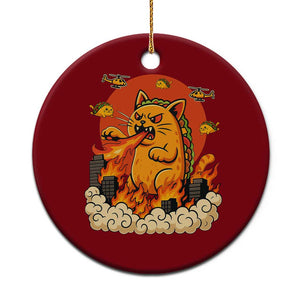 Tacocat Monster Ceramic Ornament Funny Cats Taco Lovers TS14 1pc Red Print Your Wear