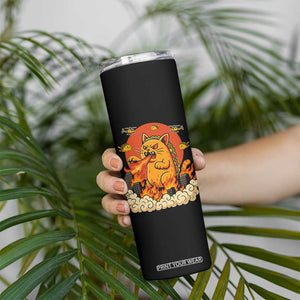 Tacocat Monster Skinny Tumbler Funny Cats Taco Lovers TS14 Print Your Wear