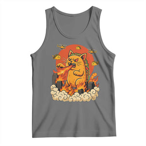 Tacocat Monster Tank Top Funny Cats Taco Lovers TS14 Black Heather Print Your Wear