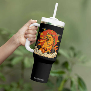 Tacocat Monster Tumbler With Handle Funny Cats Taco Lovers TS14 Print Your Wear