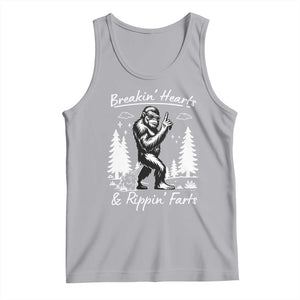 Funny Bigfoot Sasquatch Tank Top Breakin Hearts And Rippin Farts TS14 Athletic Heather Print Your Wear