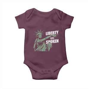 Funny Basketball Point God Liberty Meme Baby Onesie Has Spoken Patriotic USA TS14 Maroon Print Your Wear