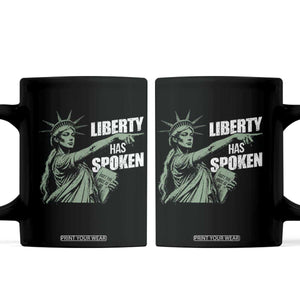 Funny Basketball Point God Liberty Meme Coffee Mug Has Spoken Patriotic USA TS14 Black Print Your Wear