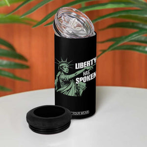 Funny Basketball Point God Liberty Meme 4 in 1 Can Cooler Tumbler Has Spoken Patriotic USA TS14 Print Your Wear