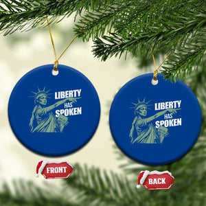 Funny Basketball Point God Liberty Meme Ceramic Ornament Has Spoken Patriotic USA TS14 1pc Blue Print Your Wear