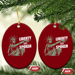 Funny Basketball Point God Liberty Meme Ceramic Ornament Has Spoken Patriotic USA TS14 Print Your Wear