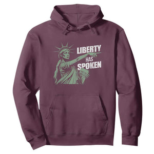Funny Basketball Point God Liberty Meme Hoodie Has Spoken Patriotic USA TS14 Maroon Print Your Wear