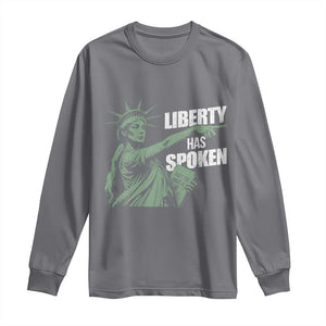 Funny Basketball Point God Liberty Meme Long Sleeve Shirt Has Spoken Patriotic USA TS14 Charcoal Print Your Wear