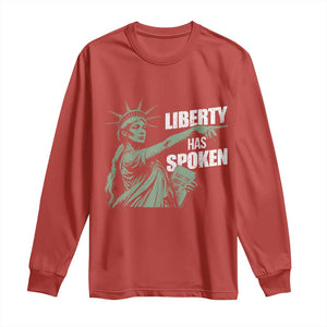 Funny Basketball Point God Liberty Meme Long Sleeve Shirt Has Spoken Patriotic USA TS14 Red Print Your Wear