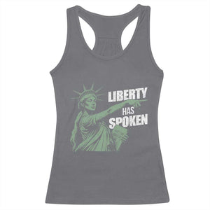 Funny Basketball Point God Liberty Meme Racerback Tank Top Has Spoken Patriotic USA TS14 Charcoal Print Your Wear