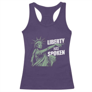 Funny Basketball Point God Liberty Meme Racerback Tank Top Has Spoken Patriotic USA TS14 Purple Print Your Wear