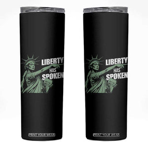 Funny Basketball Point God Liberty Meme Skinny Tumbler Has Spoken Patriotic USA TS14 Black Print Your Wear
