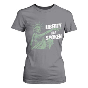 Funny Basketball Point God Liberty Meme T Shirt For Women Has Spoken Patriotic USA TS14 Charcoal Print Your Wear