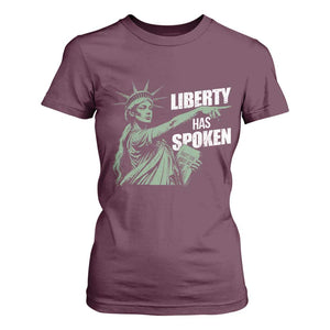 Funny Basketball Point God Liberty Meme T Shirt For Women Has Spoken Patriotic USA TS14 Maroon Print Your Wear