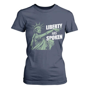 Funny Basketball Point God Liberty Meme T Shirt For Women Has Spoken Patriotic USA TS14 Navy Print Your Wear