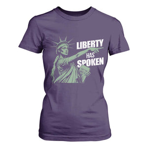 Funny Basketball Point God Liberty Meme T Shirt For Women Has Spoken Patriotic USA TS14 Purple Print Your Wear