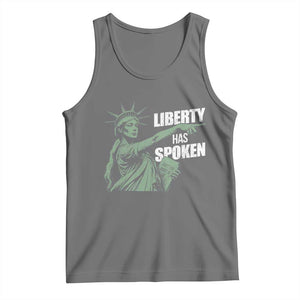 Funny Basketball Point God Liberty Meme Tank Top Has Spoken Patriotic USA TS14 Black Heather Print Your Wear