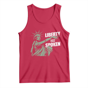Funny Basketball Point God Liberty Meme Tank Top Has Spoken Patriotic USA TS14 Red Print Your Wear