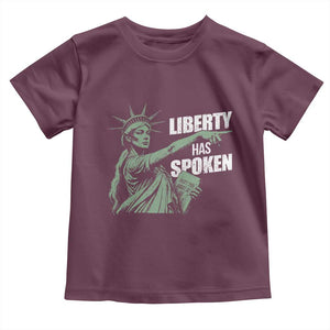 Funny Basketball Point God Liberty Meme Toddler T Shirt Has Spoken Patriotic USA TS14 Maroon Print Your Wear