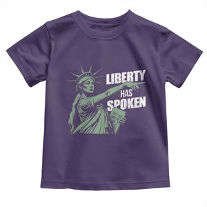 Funny Basketball Point God Liberty Meme Toddler T Shirt Has Spoken Patriotic USA TS14 Purple Print Your Wear