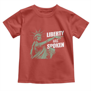 Funny Basketball Point God Liberty Meme Toddler T Shirt Has Spoken Patriotic USA TS14 Red Print Your Wear