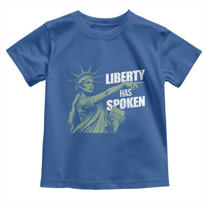 Funny Basketball Point God Liberty Meme Toddler T Shirt Has Spoken Patriotic USA TS14 Royal Blue Print Your Wear