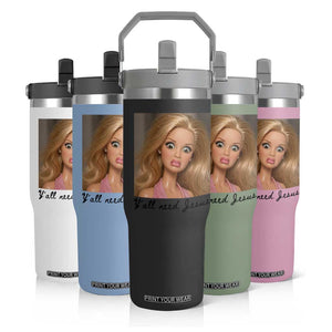 Ya'll Need Jesus Disgusted Face Christian Funny Flip Straw Tumbler TS14 Print Your Wear