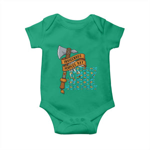Indigenous People Baby Onesie Native American Day Because They Were Here First TS14 Irish Green Print Your Wear