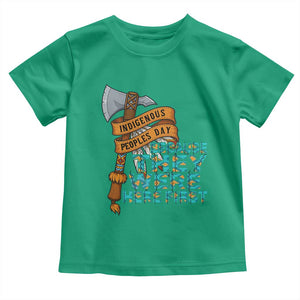 Indigenous People Toddler T Shirt Native American Day Because They Were Here First TS14 Irish Green Print Your Wear