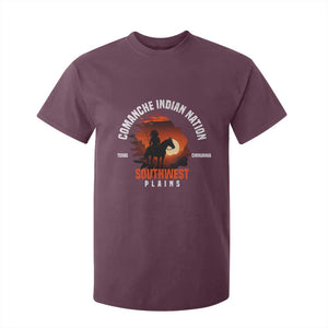 Comanche Native American Indian Chief Respect T Shirt For Kid TS14 Maroon Print Your Wear